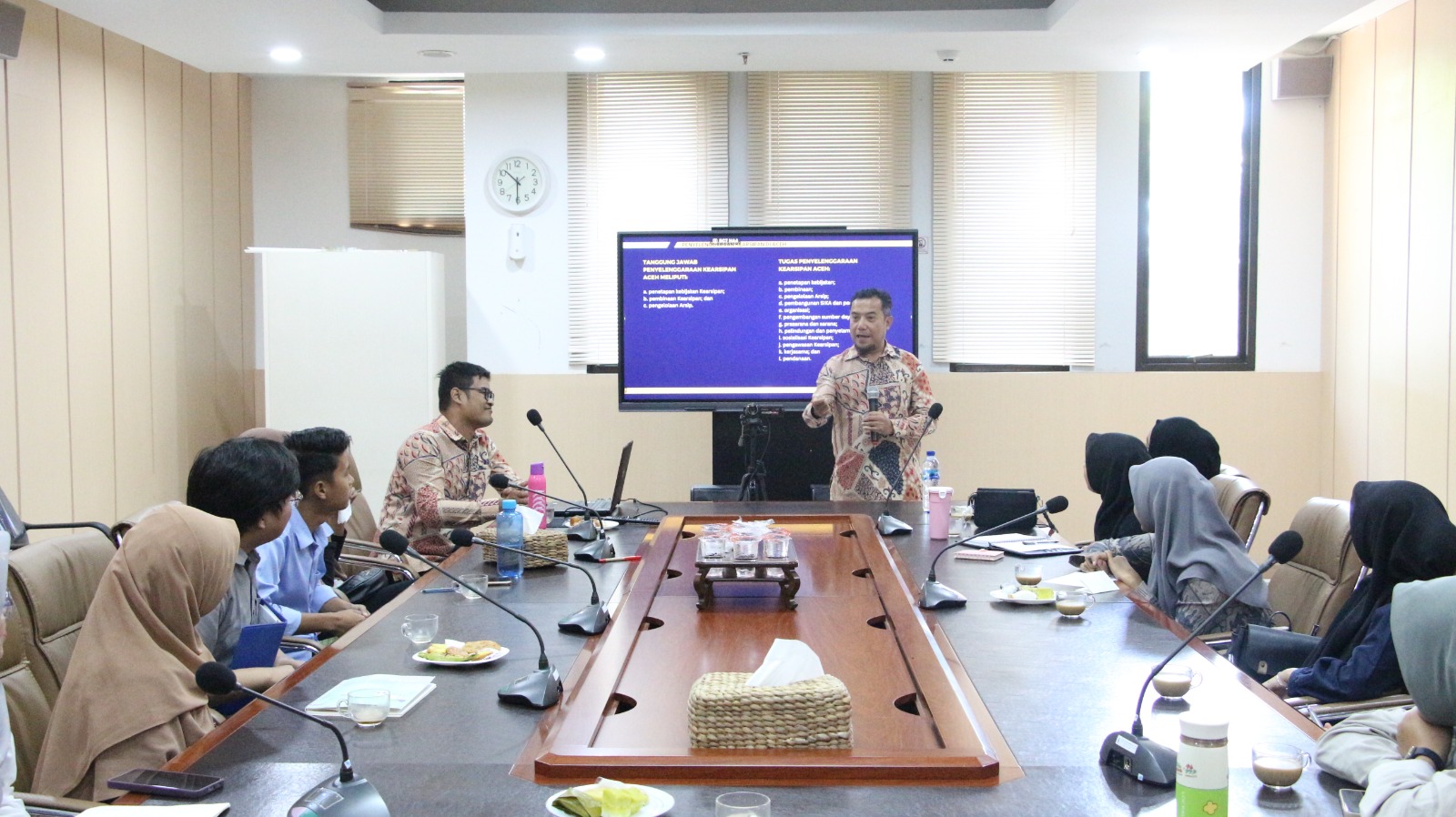 BAST ANRI Berikan Pembekalan Dasar Kearsipan kepada Mahasiswa Magang MBKM USK